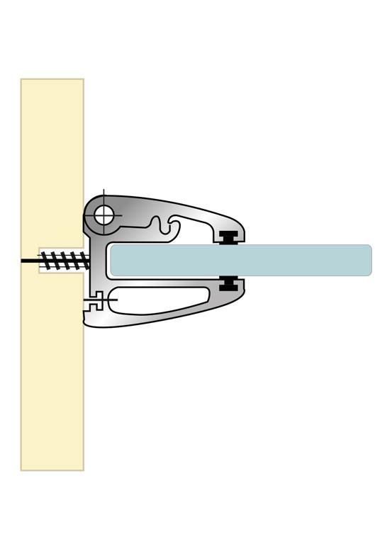 La paroi fixe standard - Walk-In Typ 110