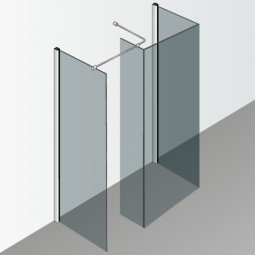 La paroi fixe sur mesure - WALK IN TYPE spécial